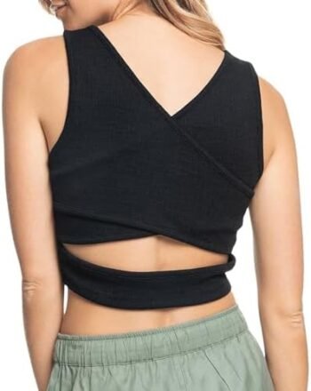 Roxy Women's Good Keepsake Cropped Tank, Cutout Crop Top